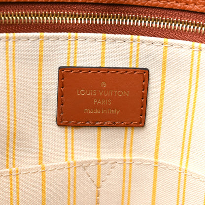Louis Vuitton Raffia Calfskin Monogram Giant Onthego GM Tan 6 of 21