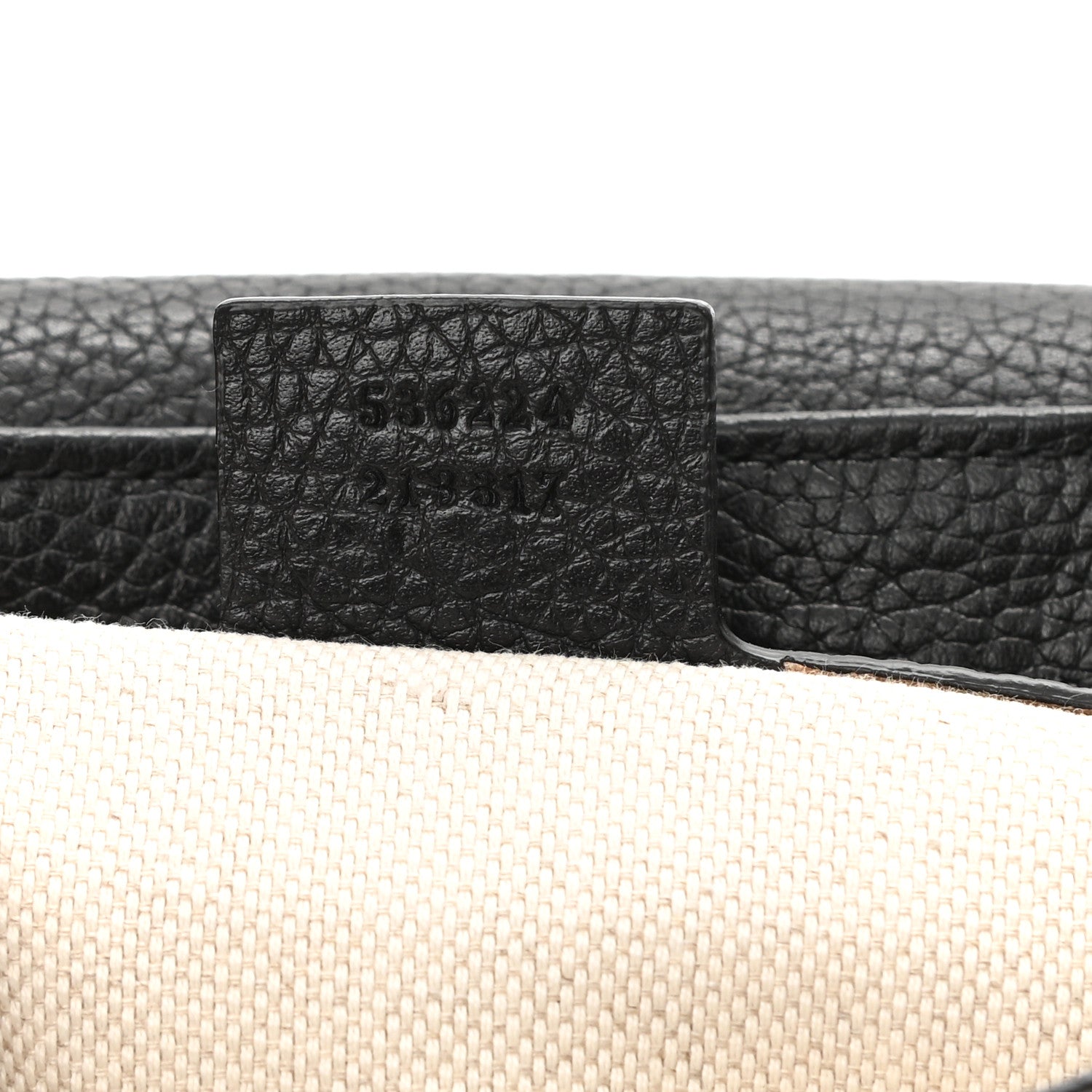 Gucci Pebbled Calfskin Medium Soho Flap Crossbody Black 7 of 8