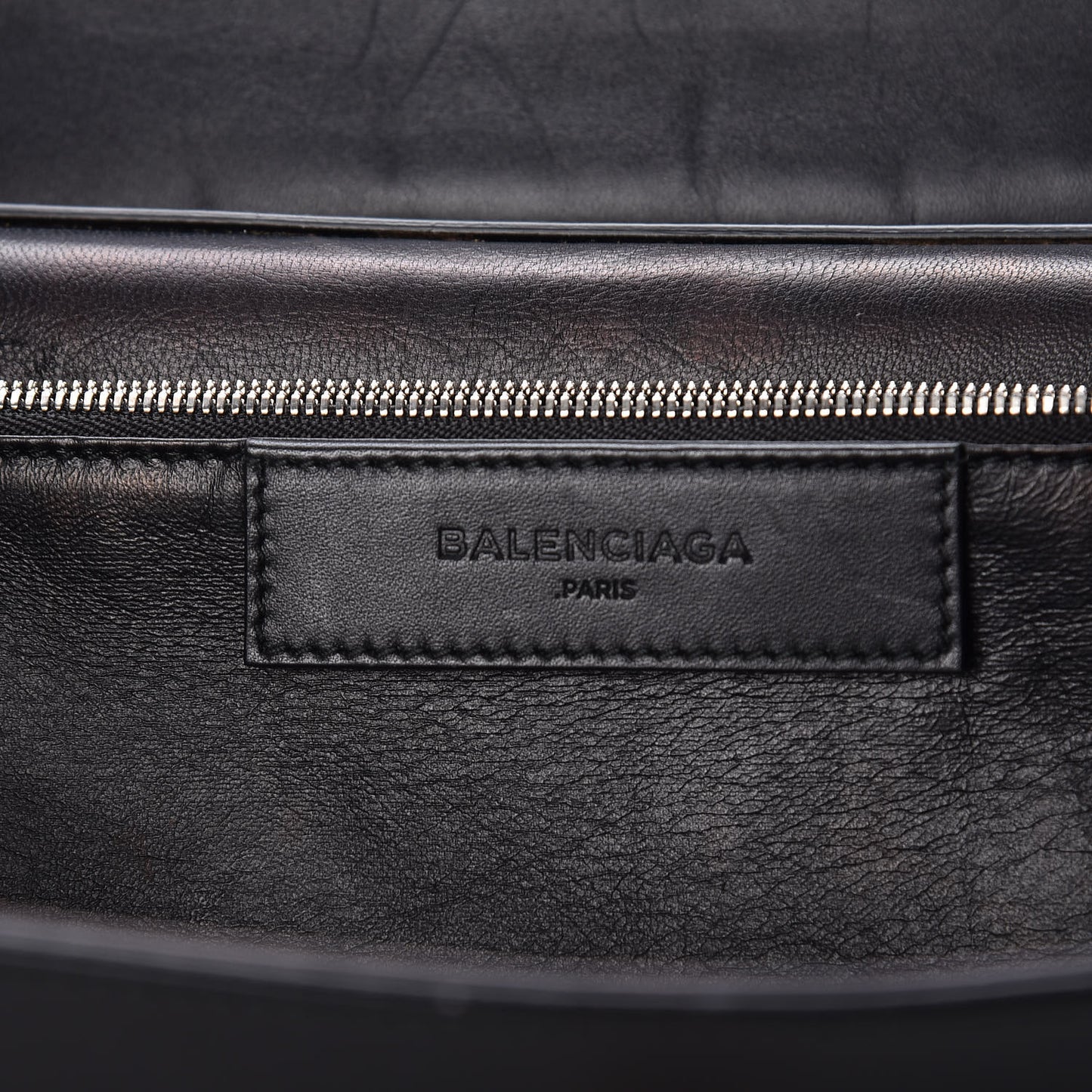Smooth Calfskin Le Dix M Cartable Shoulder Bag Black