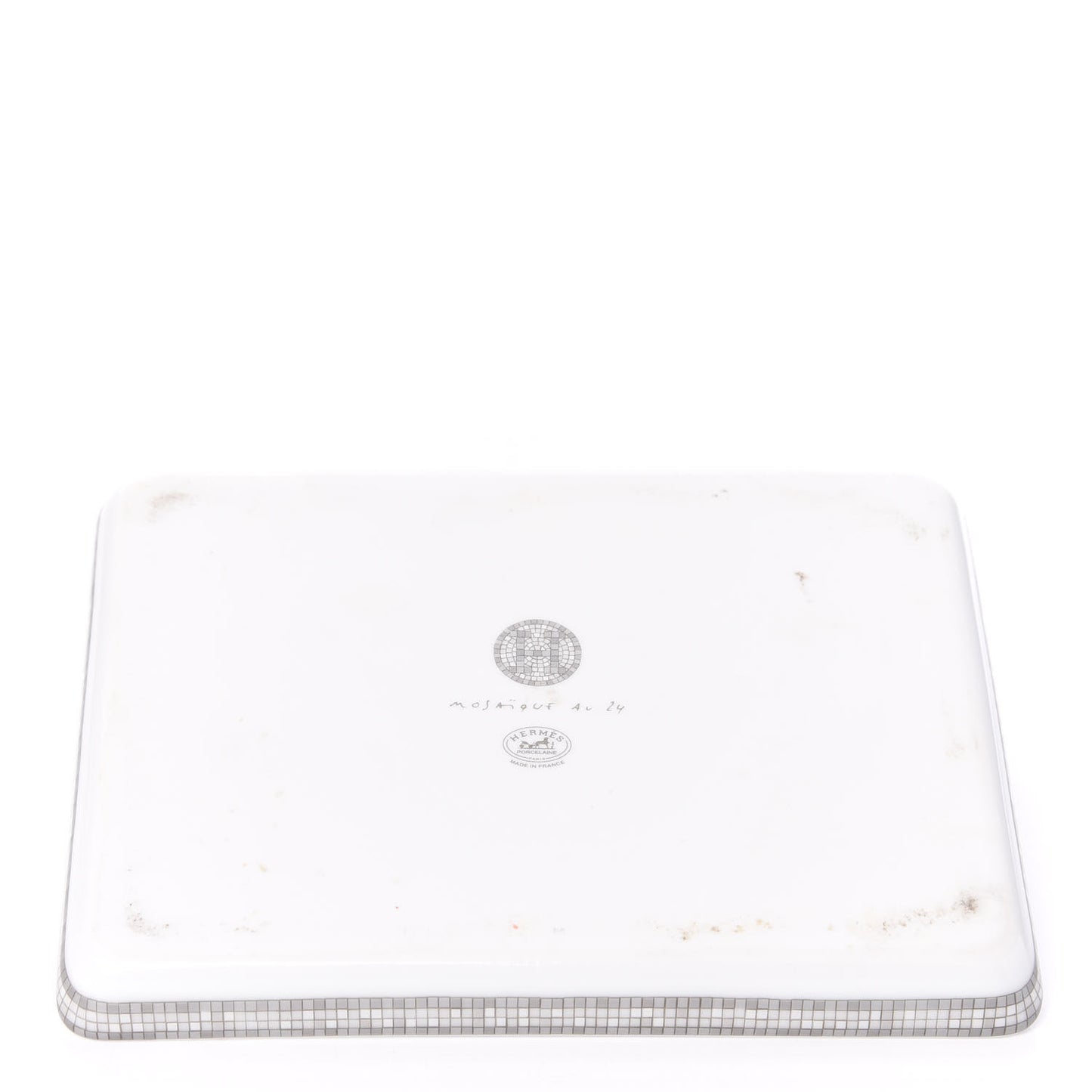 Porcelain Mosaique Au 24 Sushi Plate Platine