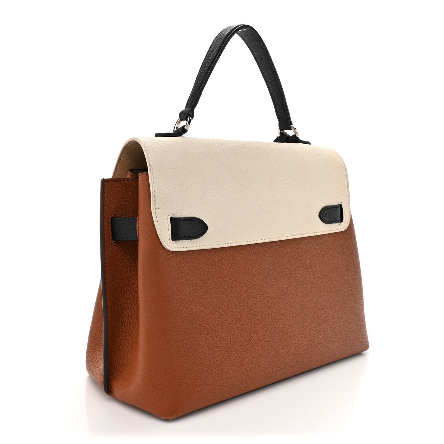 Soft Calfskin Lockme Ever BB Carmel Quartz Black