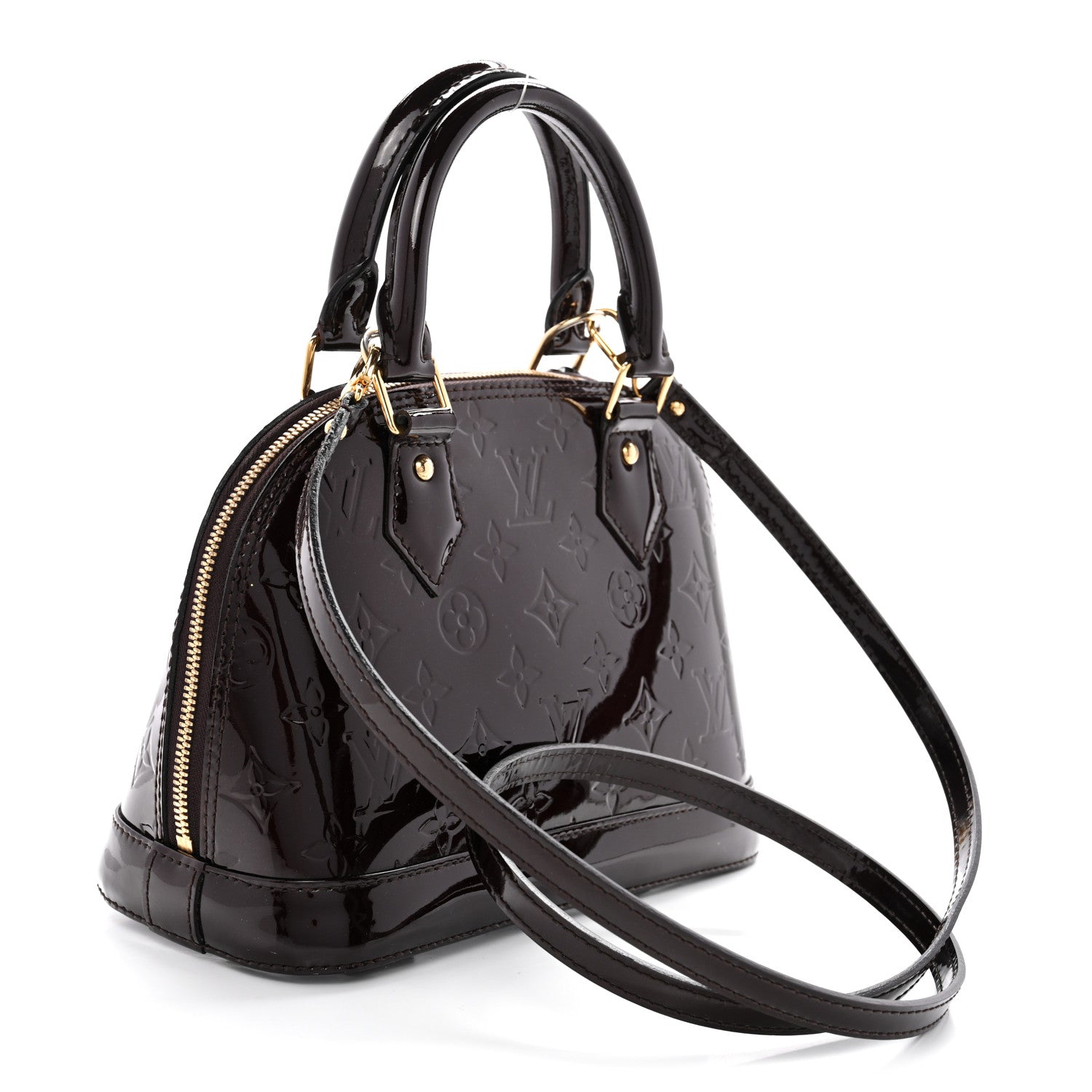 Louis Vuitton Vernis Alma BB Amarante 3 of 14