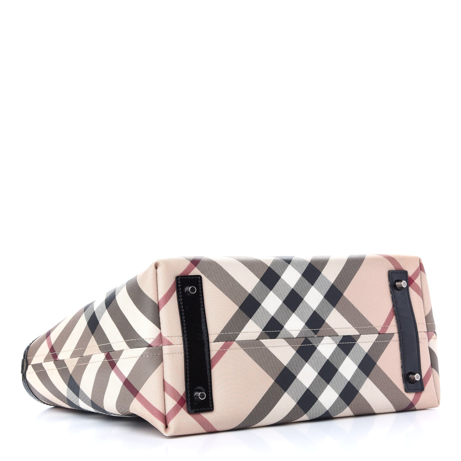 Burberry Supernova Check Small Nickie Tote Black 4 of 10