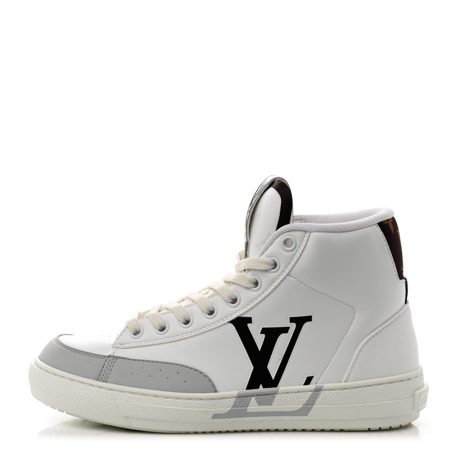 Louis Vuitton Recycled Polyester Charlie Sneakers 36 White Cacao Brown 1 of 10