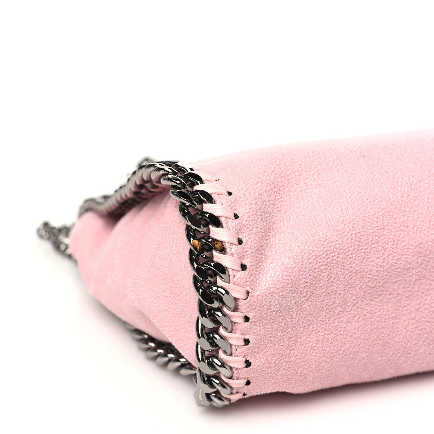 Stella McCartney Shaggy Deer Mini Falabella Fold Over Tote Pink 8 of 9