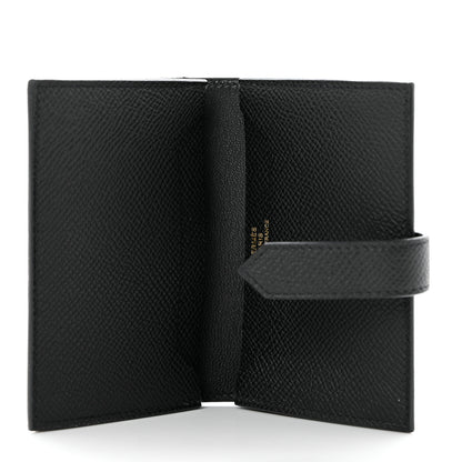 Hermes Epsom Bearn Card Holder Wallet Black 5 of 8