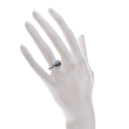 David Yurman Sterling Silver Diamond Hematite 10mm Noblesse Ring 51 5.75 2 of 4
