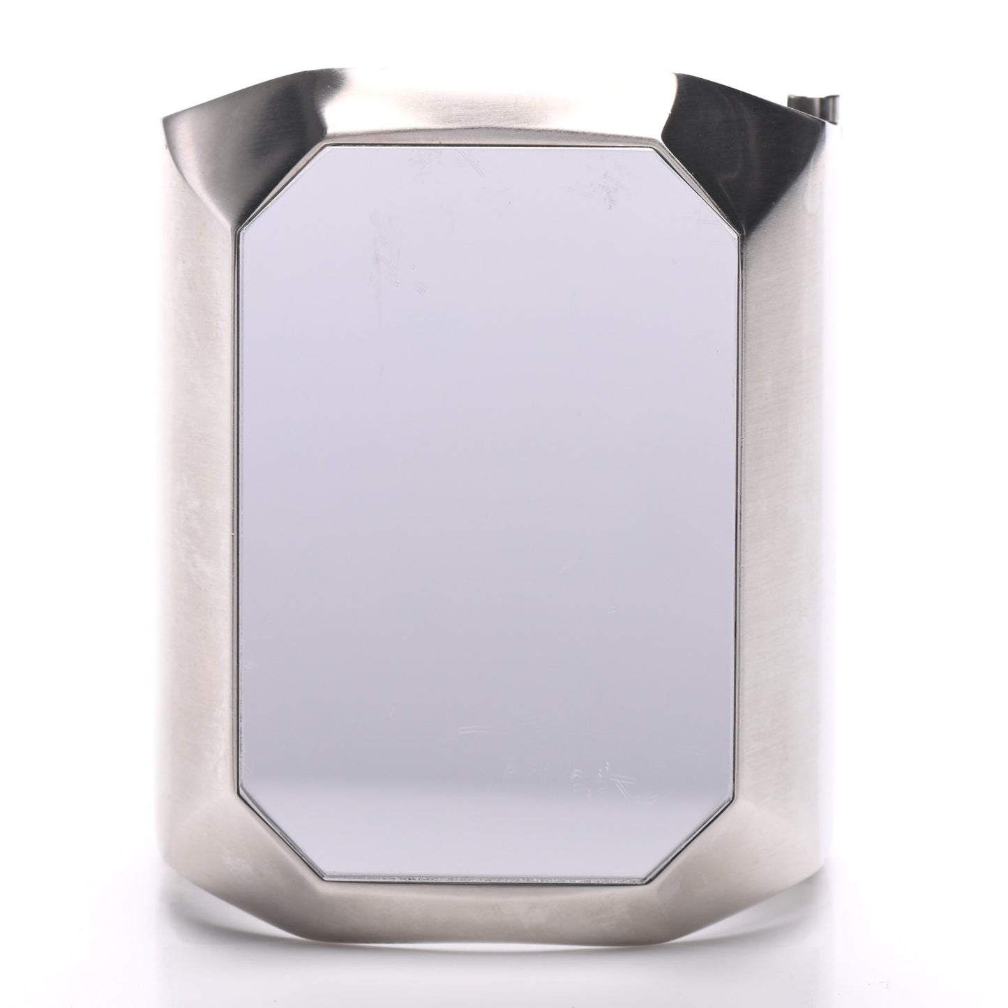 Metal Wide CC Mirror Cuff Silver
