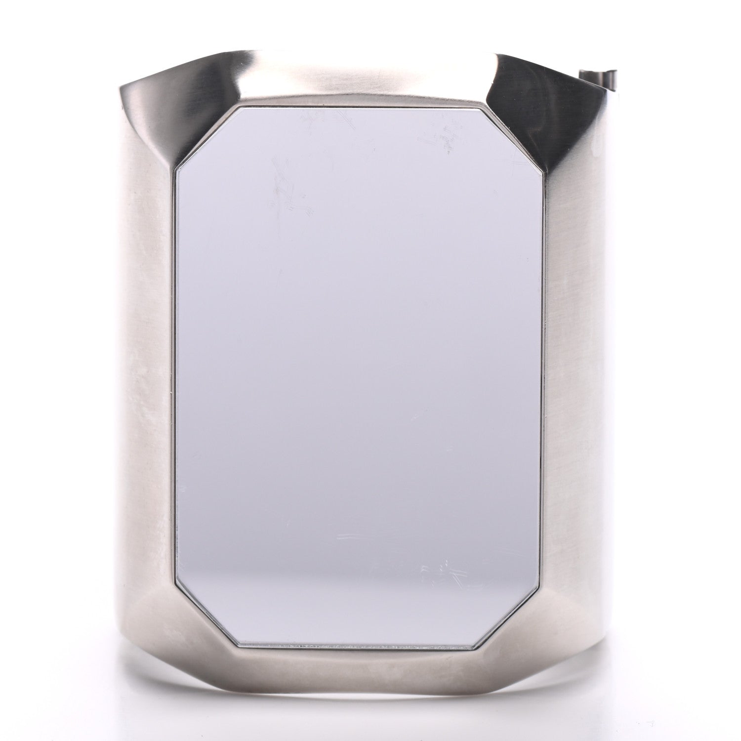 Chanel Metal Wide CC Mirror Cuff Silver 3 of 6