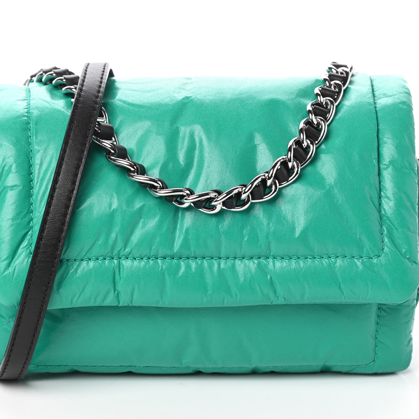 Lambskin The Mini Pillow Bag Emerald