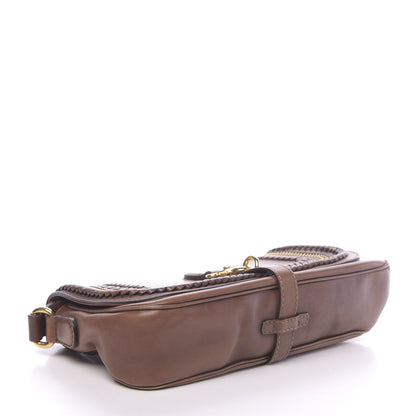 Gucci Calfskin Handmade Medium Flap Shoulder Bag Brown 4 of 15