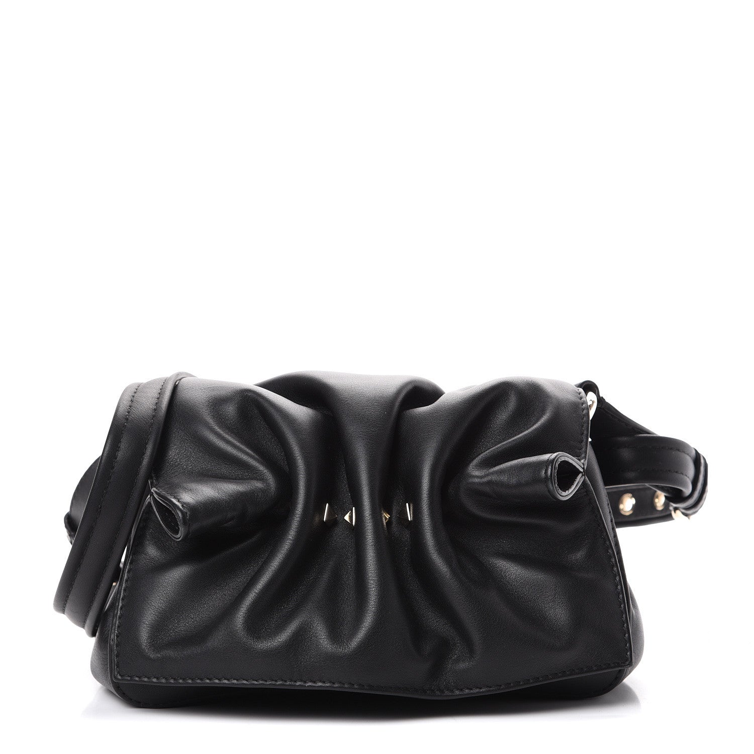 Valentino Garavani Smooth Calfskin Mini Bloomy Crossbody Bag Black 1 of 12