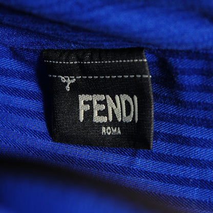 Fendi Vitello Elite Petite 2Jours Tote Blue Neon 7 of 11