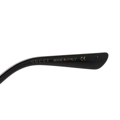 Gucci Metal Crystal Cat Eye Sunglasses GG0046S Gold Grey 5 of 7