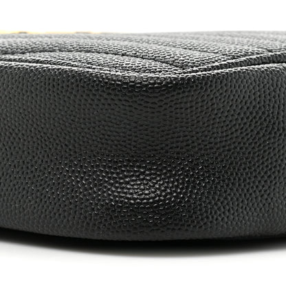 Saint Laurent Grain De Poudre Matelasse Monogram Mini Lou Camera Bag Black 8 of 12