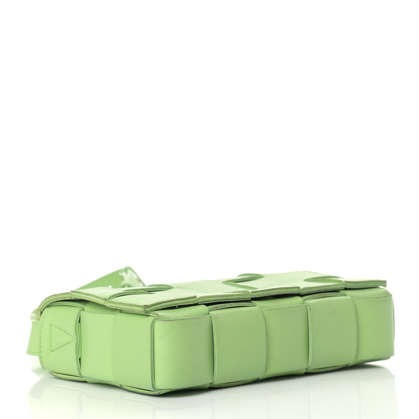 Nappa Maxi Intreccio Cassette Bag Pistachio