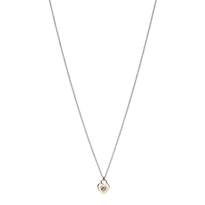 Tiffany 18K Yellow Gold Diamond Heart Locket Pendant Necklace 1 of 7