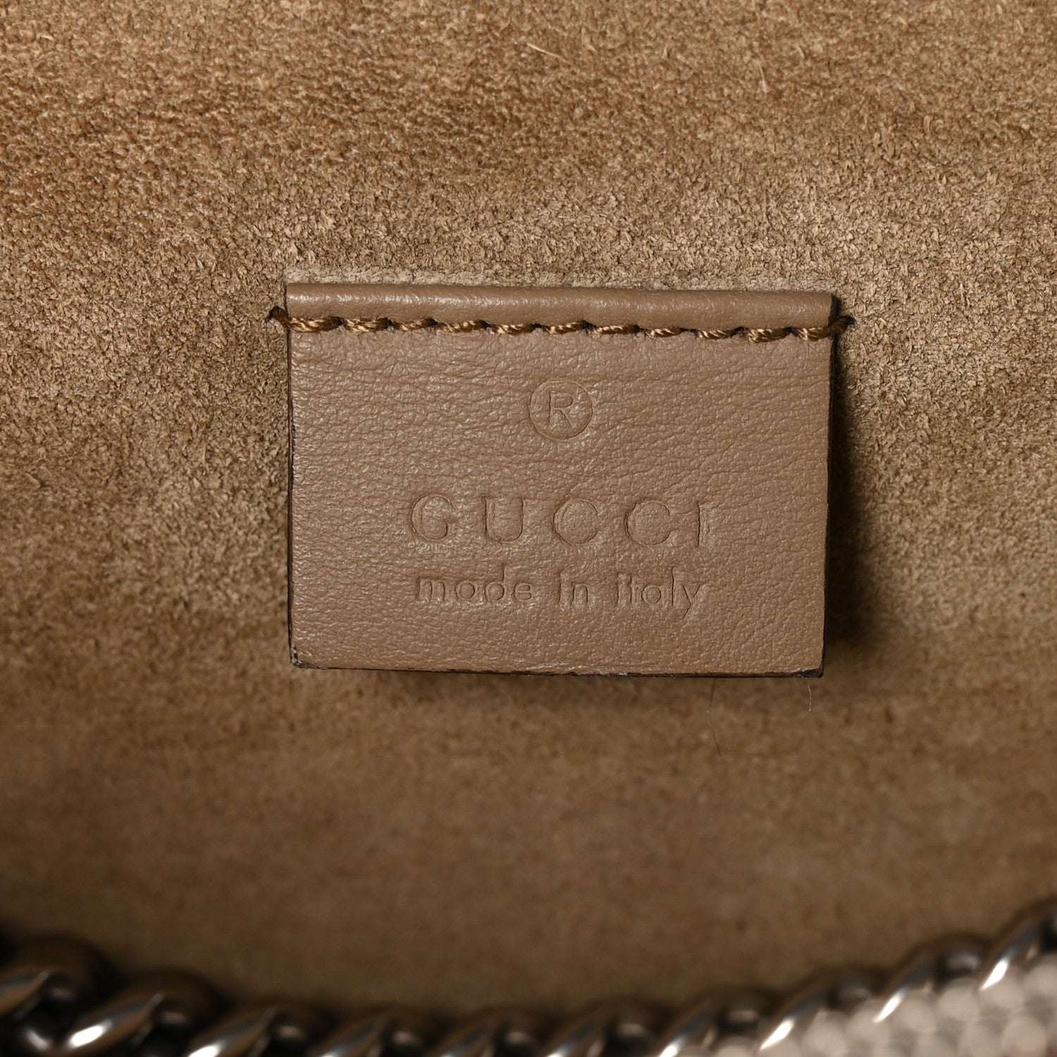 Gucci GG Supreme Monogram Small Dionysus Shoulder Bag Taupe 9 of 13