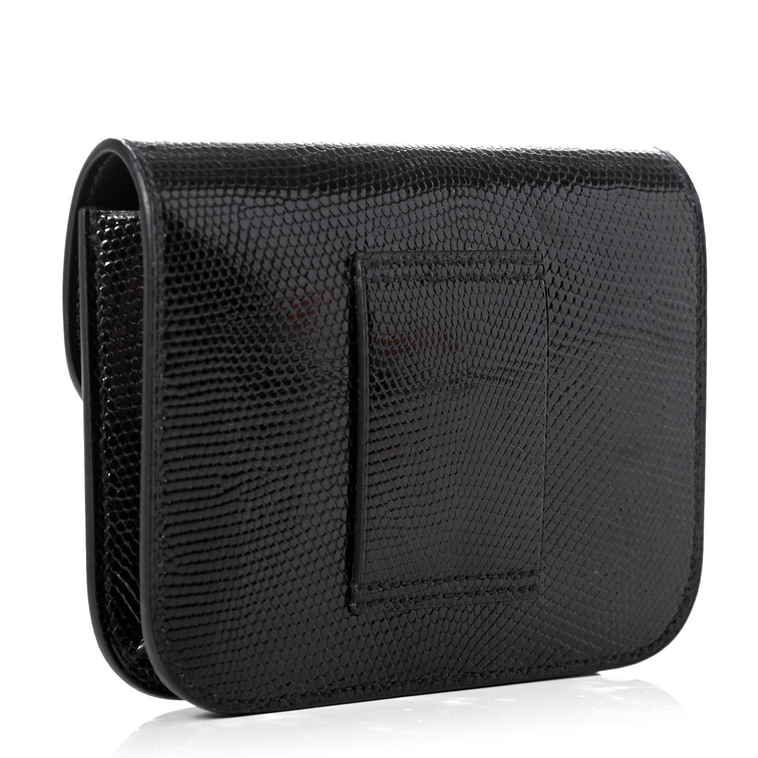 Hermes Lizard Constance Slim Wallet Black 3 of 9