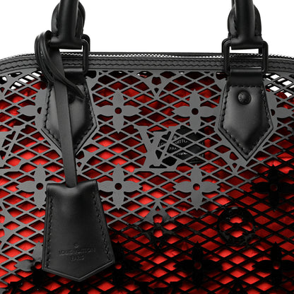 Louis Vuitton Patent Calfskin Laced Monogram Alma PM Black 9 of 11