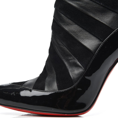 Christian Louboutin Patent Suede 85 Ankle Booties 37.5 Black 13 of 17