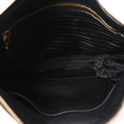 Prada Vitello Daino Crossbody Bag Black 4 of 9