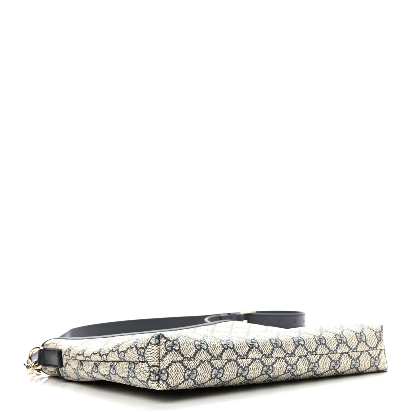 GG Plus Monogram Medium Flat Messenger Bag Navy