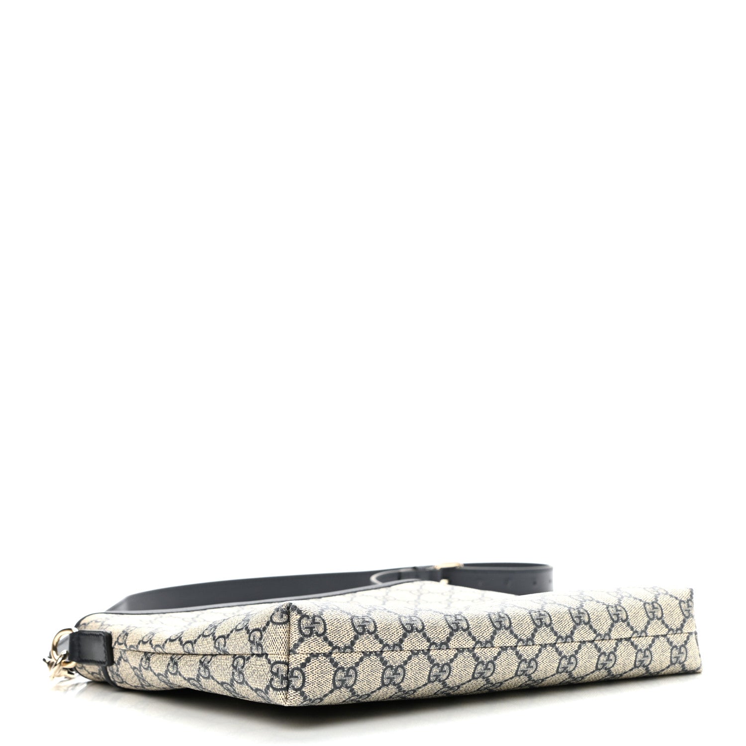 Gucci GG Plus Monogram Medium Flat Messenger Bag Navy 7 of 10