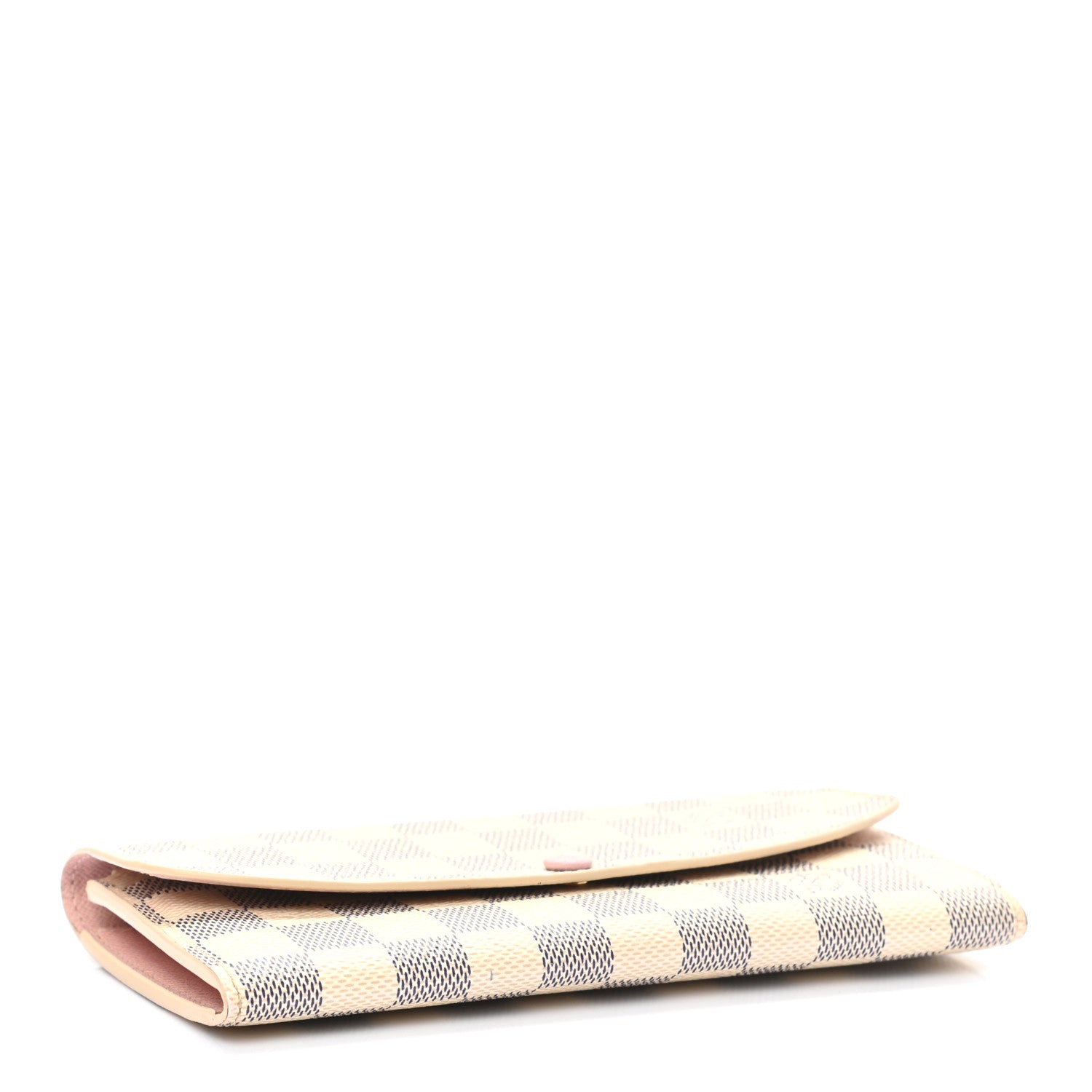 Louis Vuitton Damier Azur Emilie Wallet Rose Ballerine 4 of 9