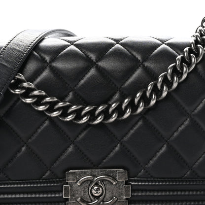 Chanel Lambskin Quilted Small Boy Flap Black 8 of 11