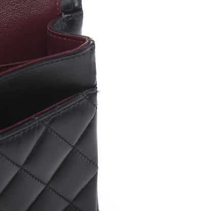 Chanel Lambskin Quilted Medium Double Flap Black 7 of 11