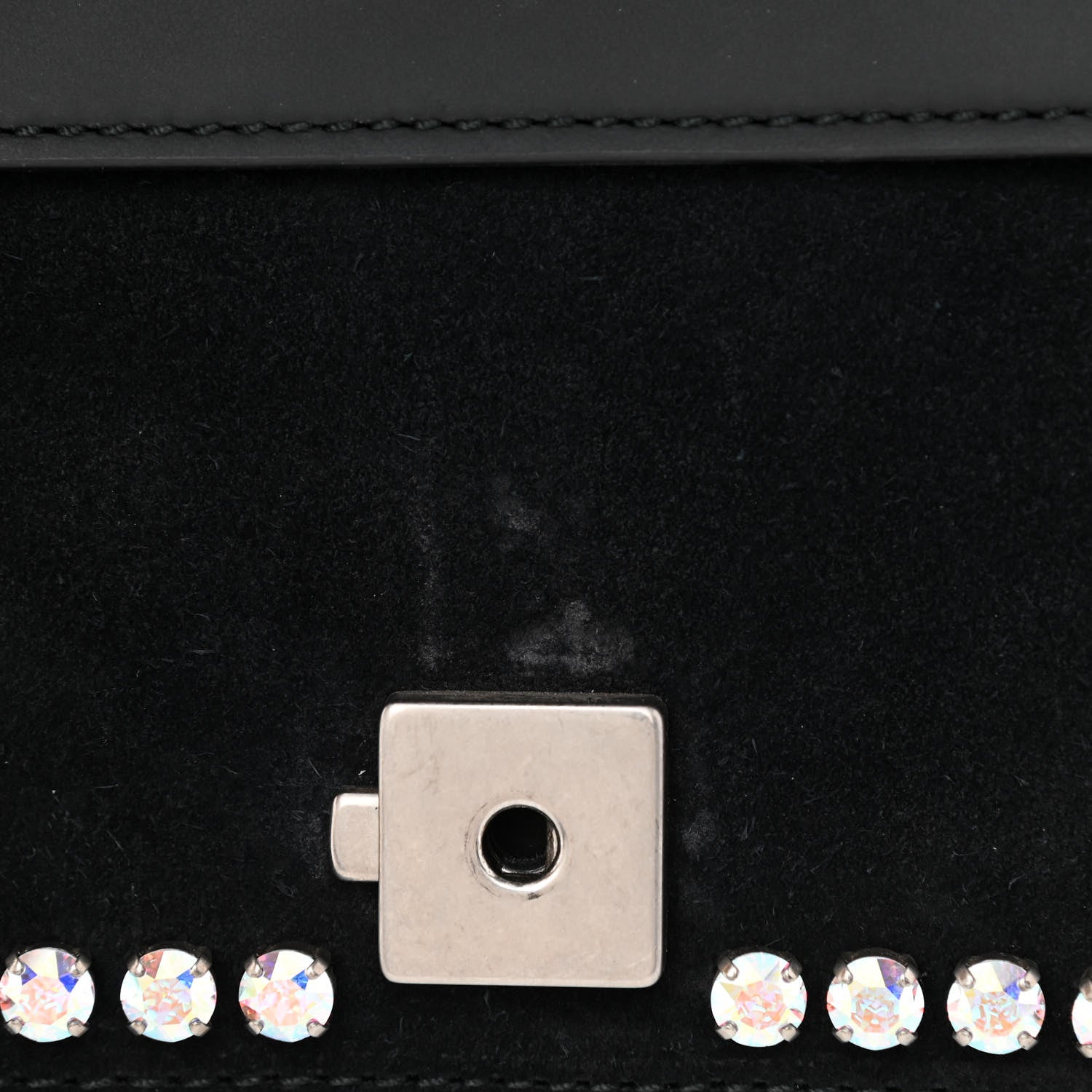 Gucci Suede Crystal Small Dionysus Shoulder Bag Black 11 of 11