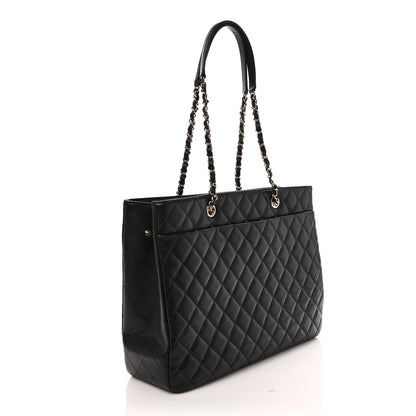 Chanel Caviar Quilted Large Shopping Tote Black 2 of 8