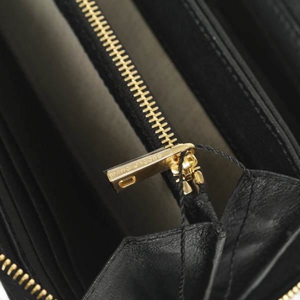Leather Quilted Deluxe Wallet Black