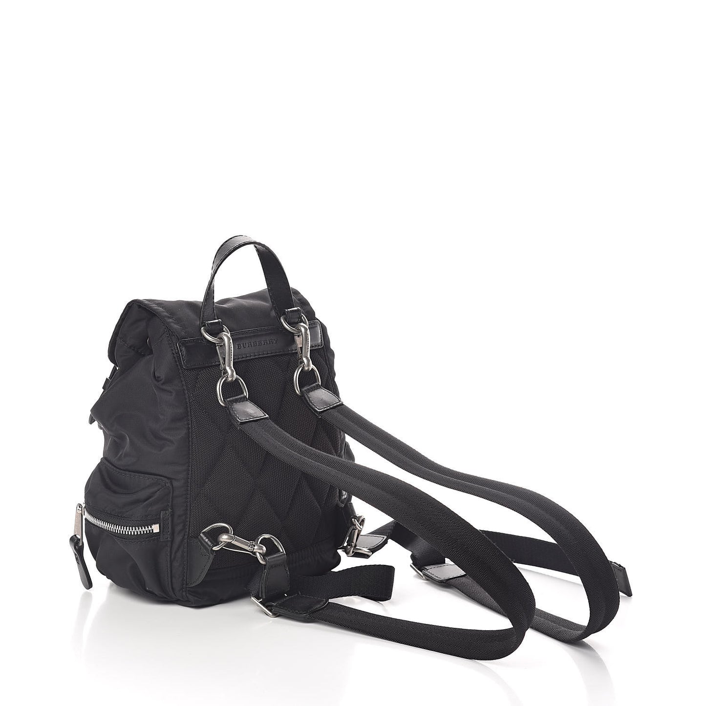 Nylon Small Rucksack Backpack Black
