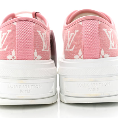 Louis Vuitton Denim Monogram Squad Sneakers 39 Pink 8 of 8