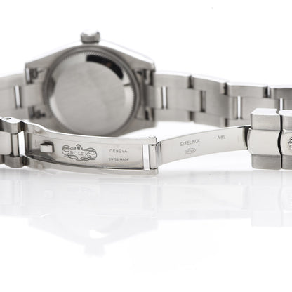 Rolex Stainless Steel 18K White Gold 26mm Oyster Perpetual Datejust Watch Silver 179174 6 of 9