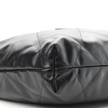 Chanel Shiny Calfskin Quilted Chanel 22 So Black 8 of 9