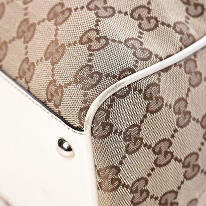 Gucci Monogram Medium Peggy Braided Tote Off White 11 of 12
