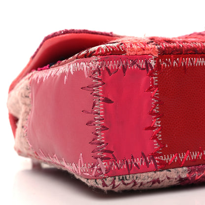 Chanel Tweed Patchwork Medium Single Flap Pink 9 of 11