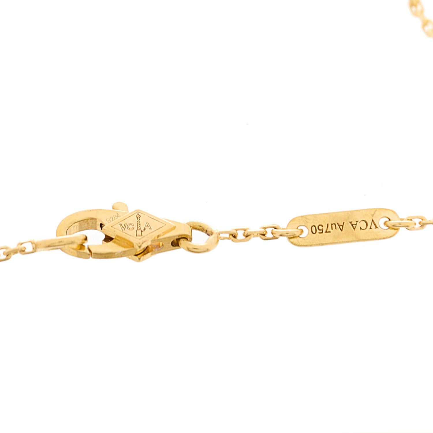 Van Cleef & Arpels 18K Yellow Gold Mother of Pearl Sweet Alhambra Bracelet 5 of 6