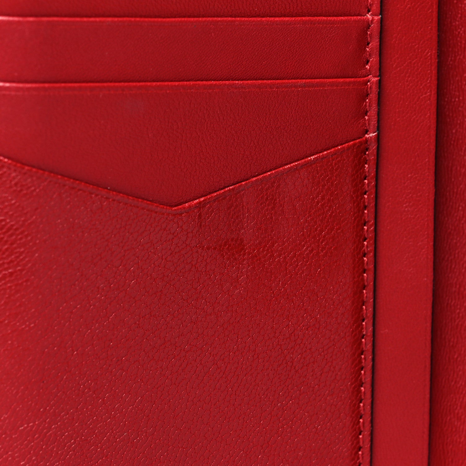 Givenchy Goatskin Diamond Quilted GV3 Medium Wallet Vermillion 11 of 13