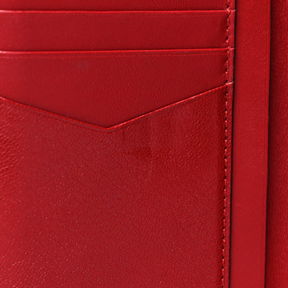 Givenchy Goatskin Diamond Quilted GV3 Medium Wallet Vermillion 11 of 13