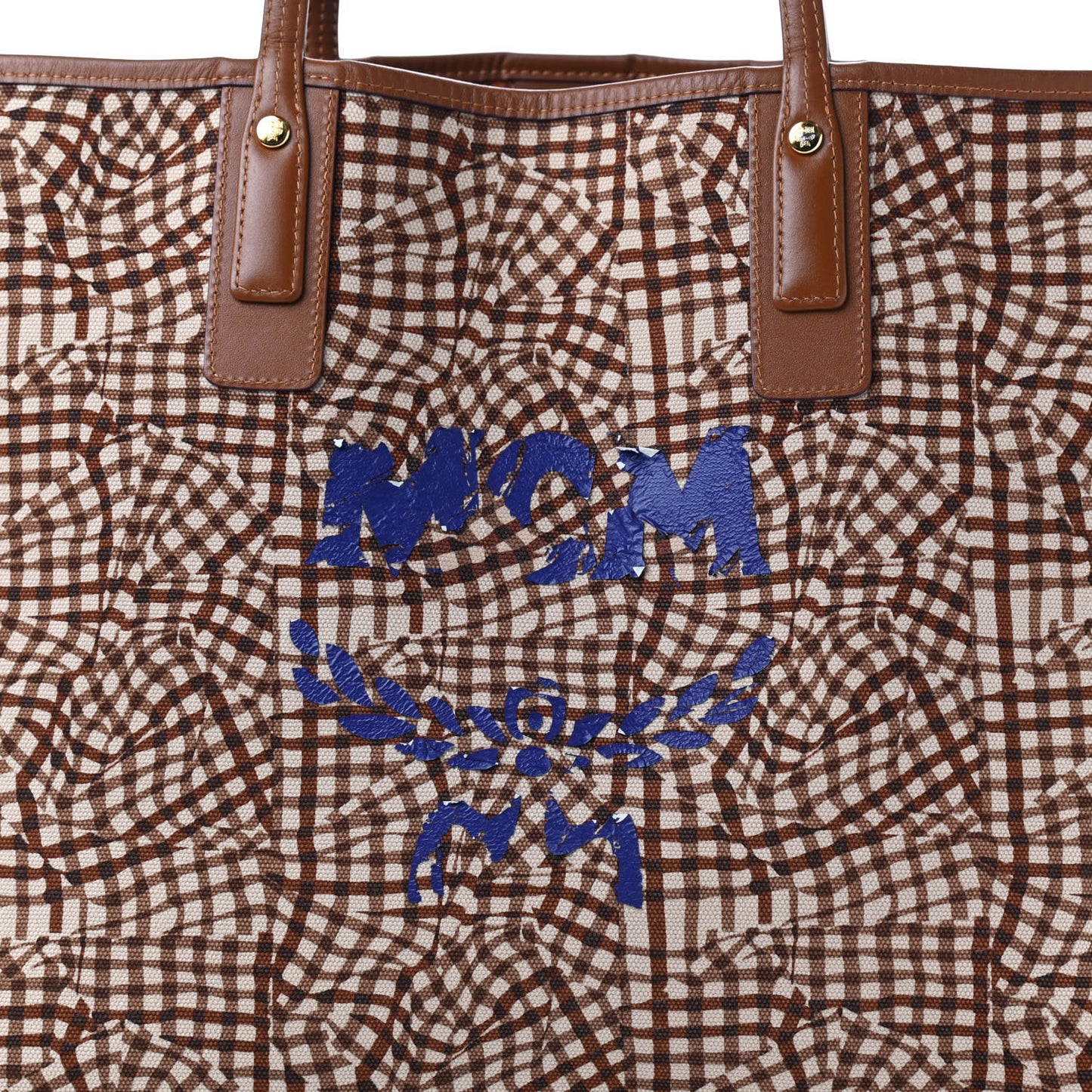Visetos Medium Liz Reversible Shopper Tote Cognac