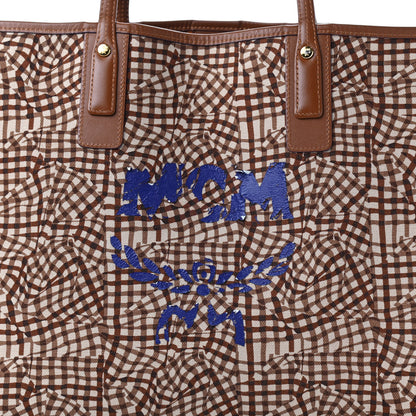 MCM Visetos Medium Liz Reversible Shopper Tote Cognac 14 of 15