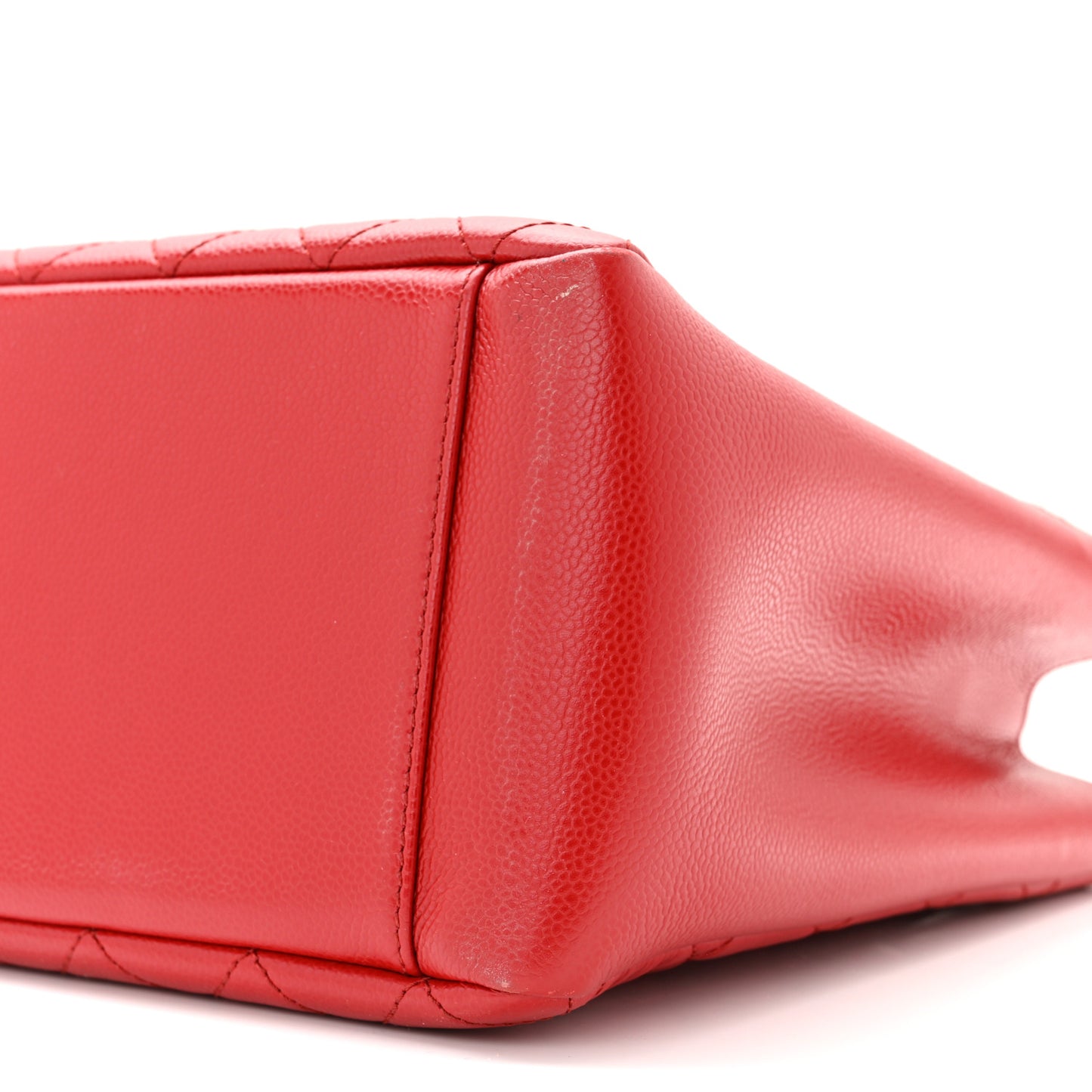 Caviar Quilted Grand Shopping Tote GST Red