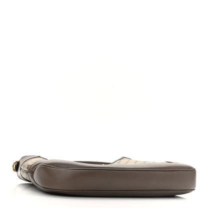 Gucci X BALENCIAGA Supreme Monogram Calfskin Web Medium Jackie 1961 Hobo Beige Ebony 3 of 10