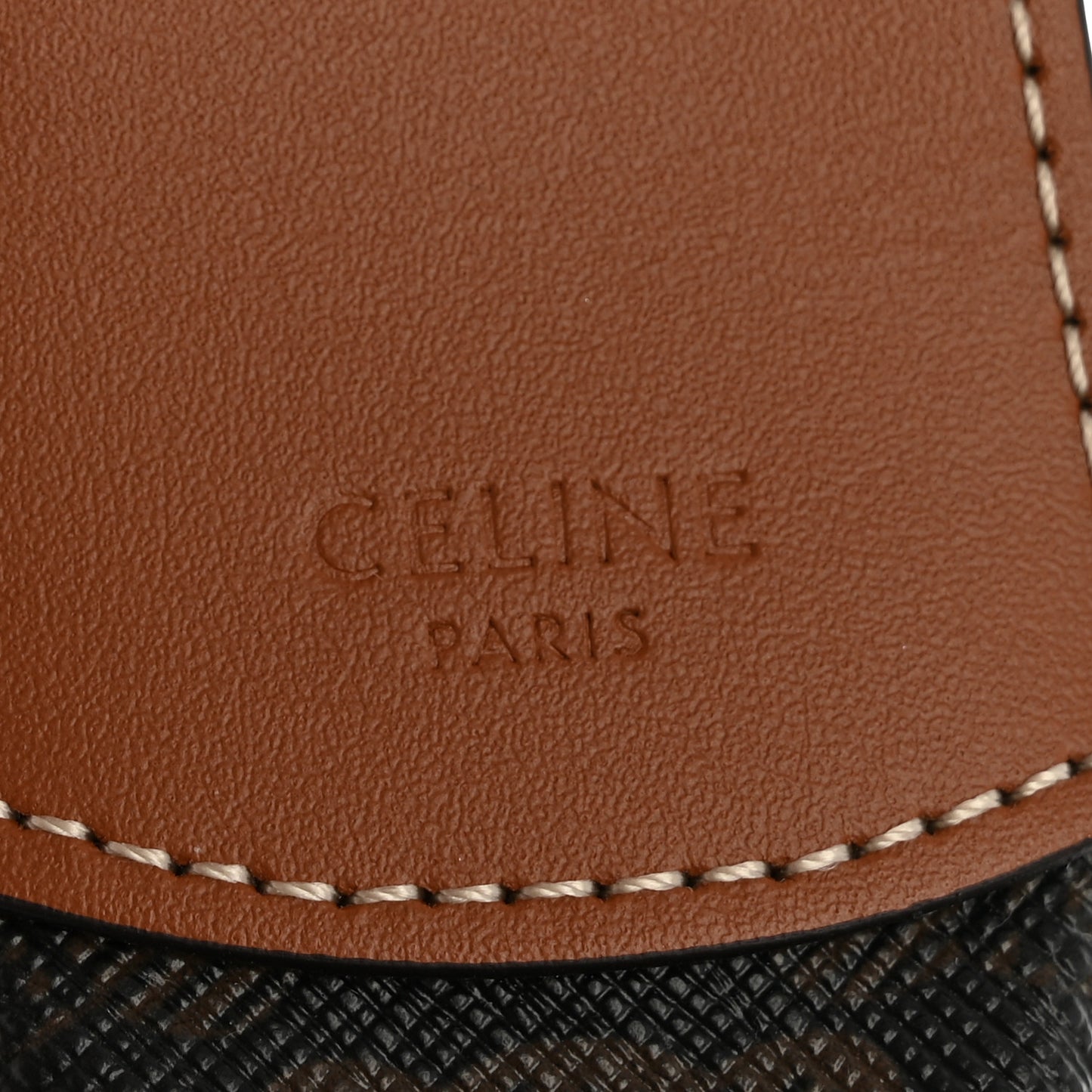 Calfskin Triomphe Canvas Small Heloise Shoulder Bag Tan
