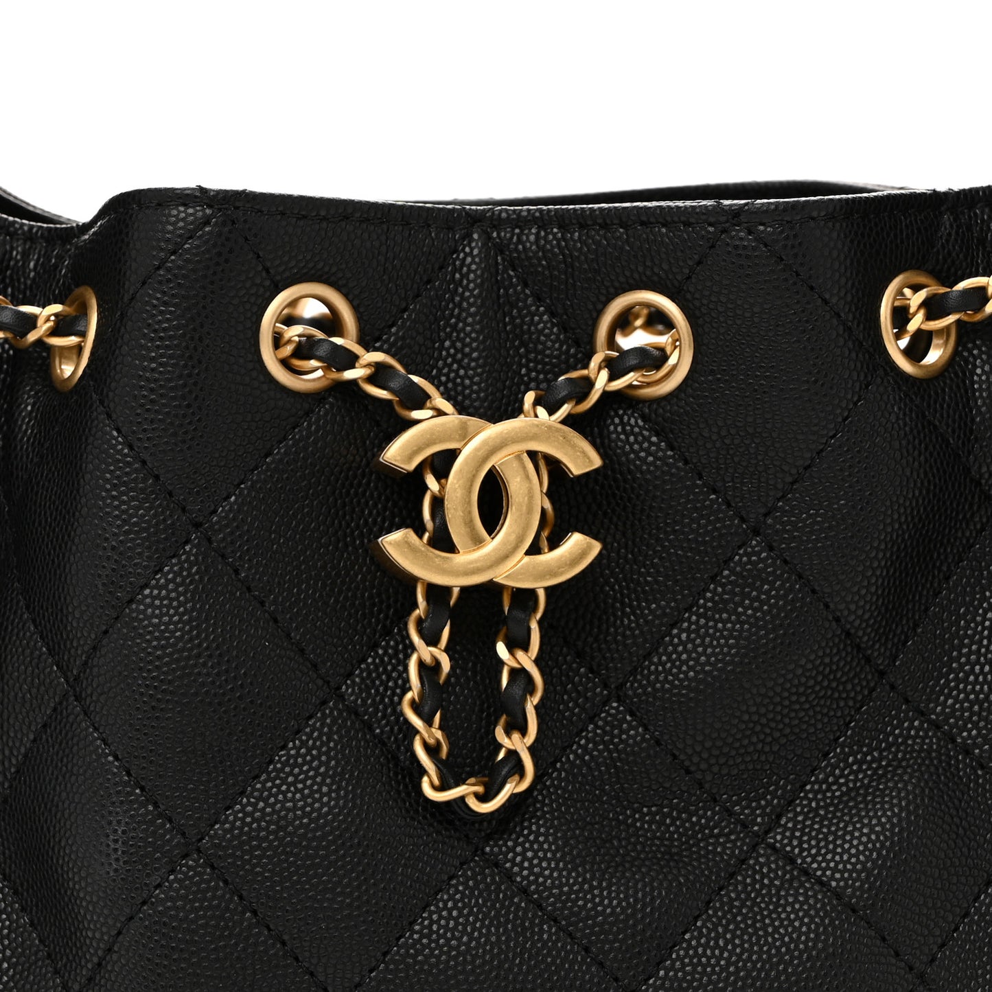 Caviar Quilted Mini Chanel 25 Handbag Black