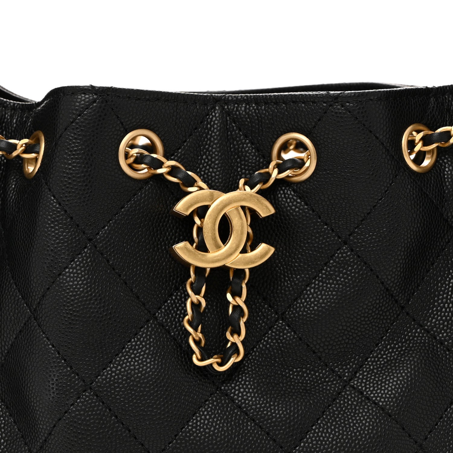 Chanel Caviar Quilted Mini Chanel 25 Handbag Black 8 of 11